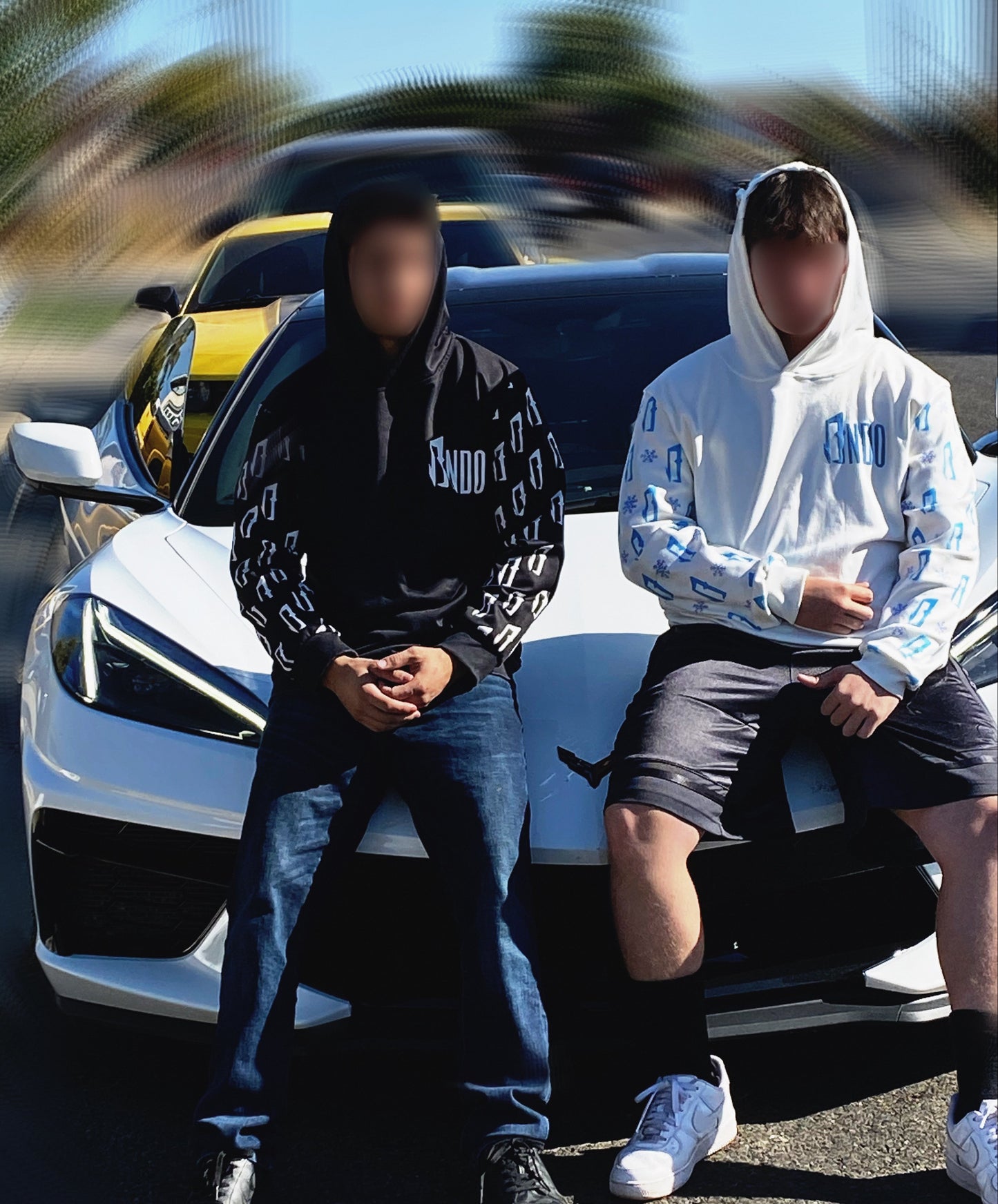 Bndo Icy Hoodie white/black
