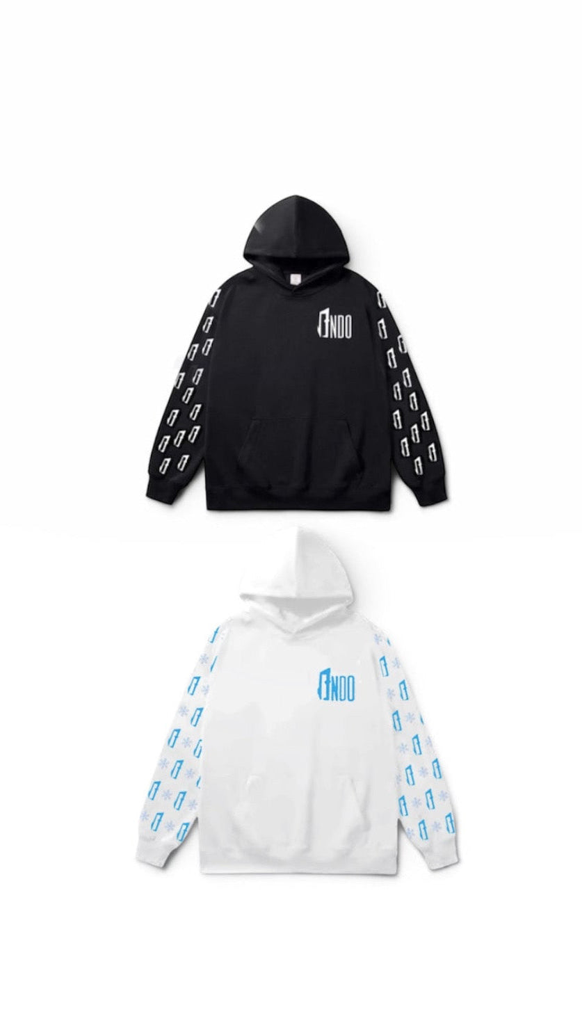 BNDO Icy Hoodie white/black