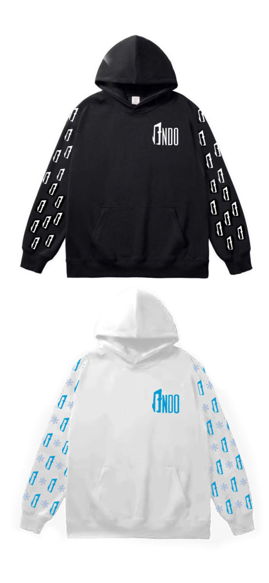 Bndo Icy Hoodie white/black